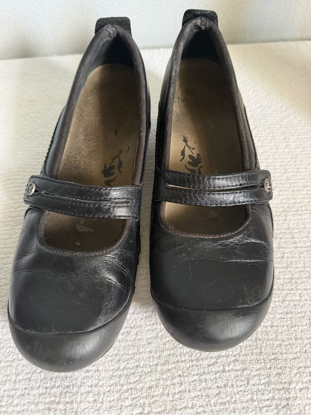 Merrell Black Low Heel Slip-On Loafers